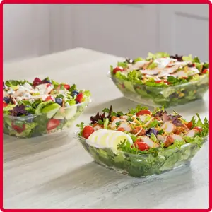 Chick-fil-A Garden Salad Tray with fresh mixed greens and vegetables