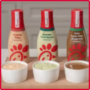 “Assorted sauces and dressings to complement meals with a variety of flavors.”
