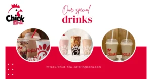 “Chick-fil-A drinks menu featuring soft drinks, lemonade, iced tea, and other refreshing beverages.”